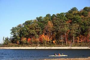 Paddling at East Fork State Park in The Toad 2007
